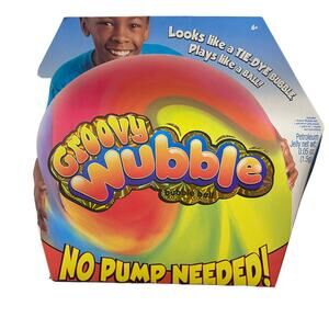 Groovy Wubble Bubble Ball No Pump Needed Tye Dye New Gift